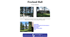 Desktop Screenshot of freelandhall.org